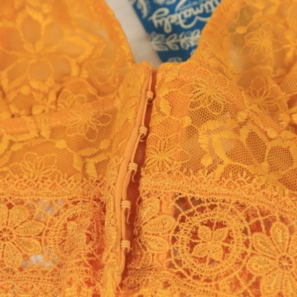 Free People Yellow Lace Bralette - Picture 4 of 6